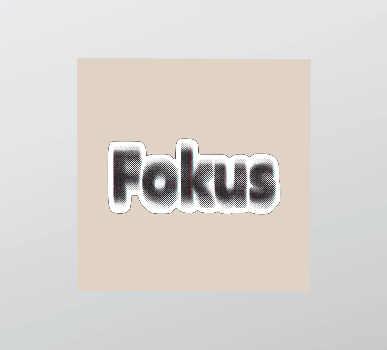 Focus sticker van Gunawan Rb