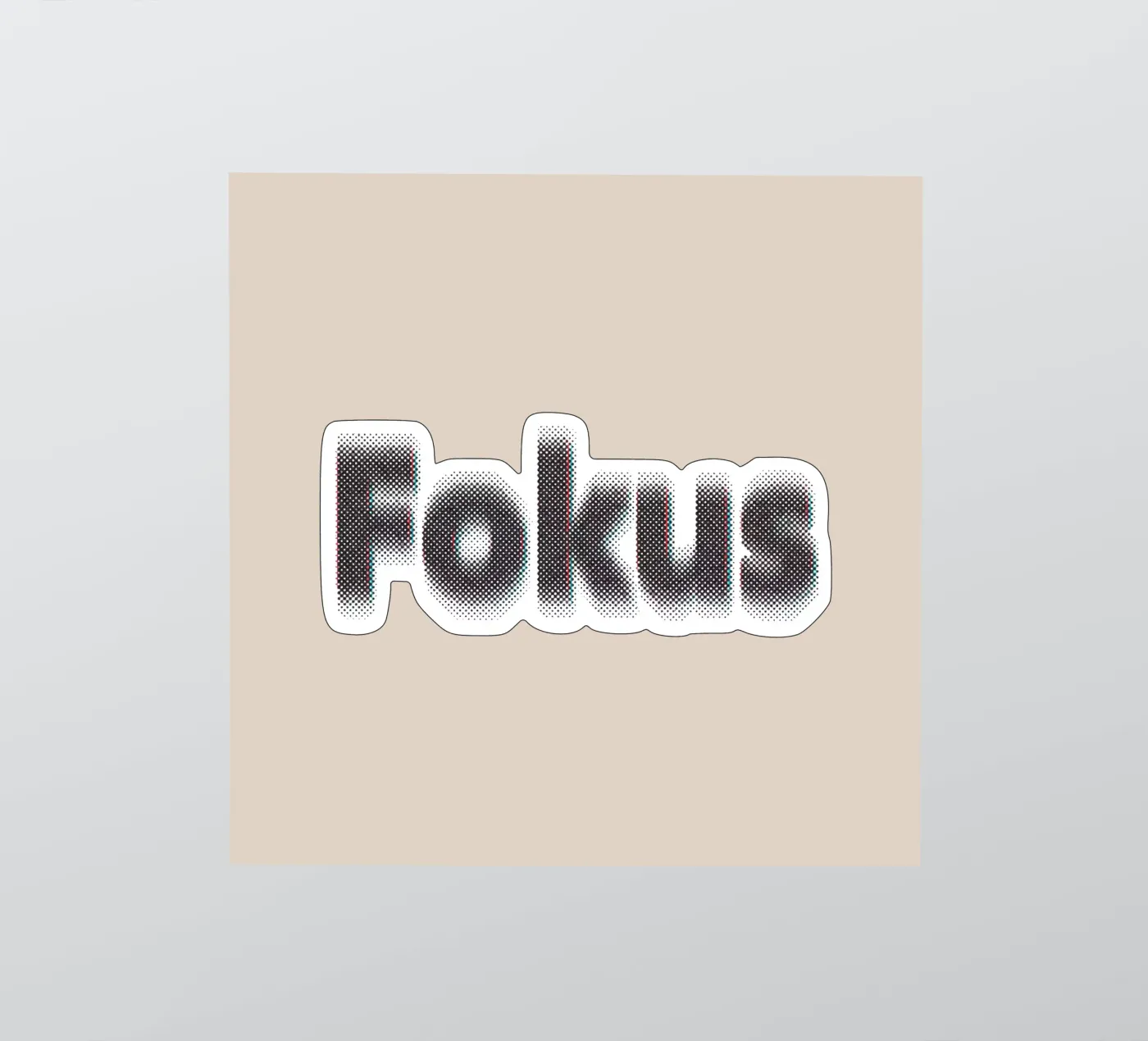 Focus sticker van Gunawan Rb