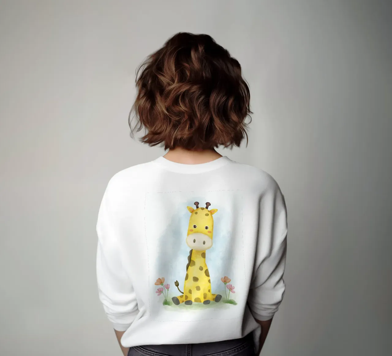 cucciolo di giraffa felpa da 🐹 BABY ART PRINTS