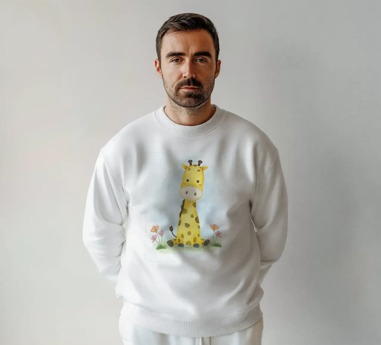 cucciolo di giraffa felpa da 🐹 BABY ART PRINTS