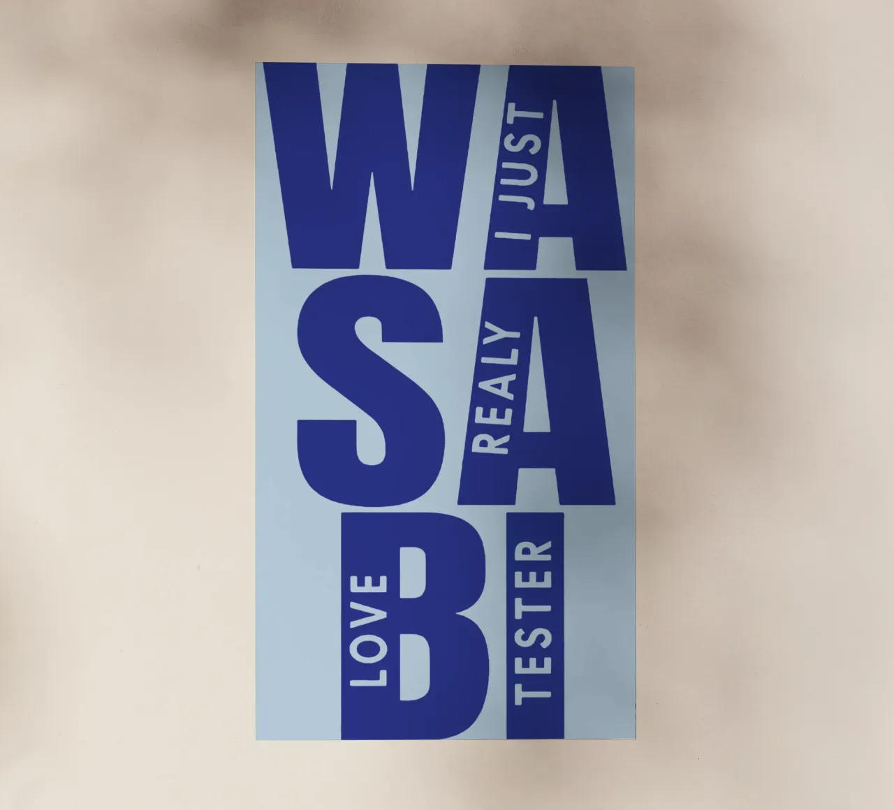 Amo davvero il Tester Wasabi pellicola backlit da Gunawan Rb