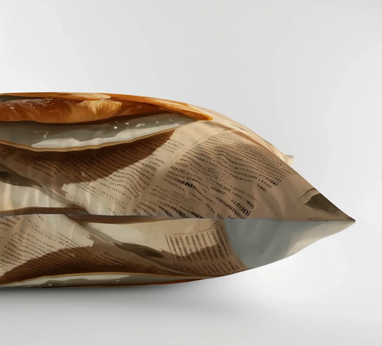 Croissant freschi e caffè in un accogliente momento invernale illuminato dal sole cuscino da Holiday Hearth Prints