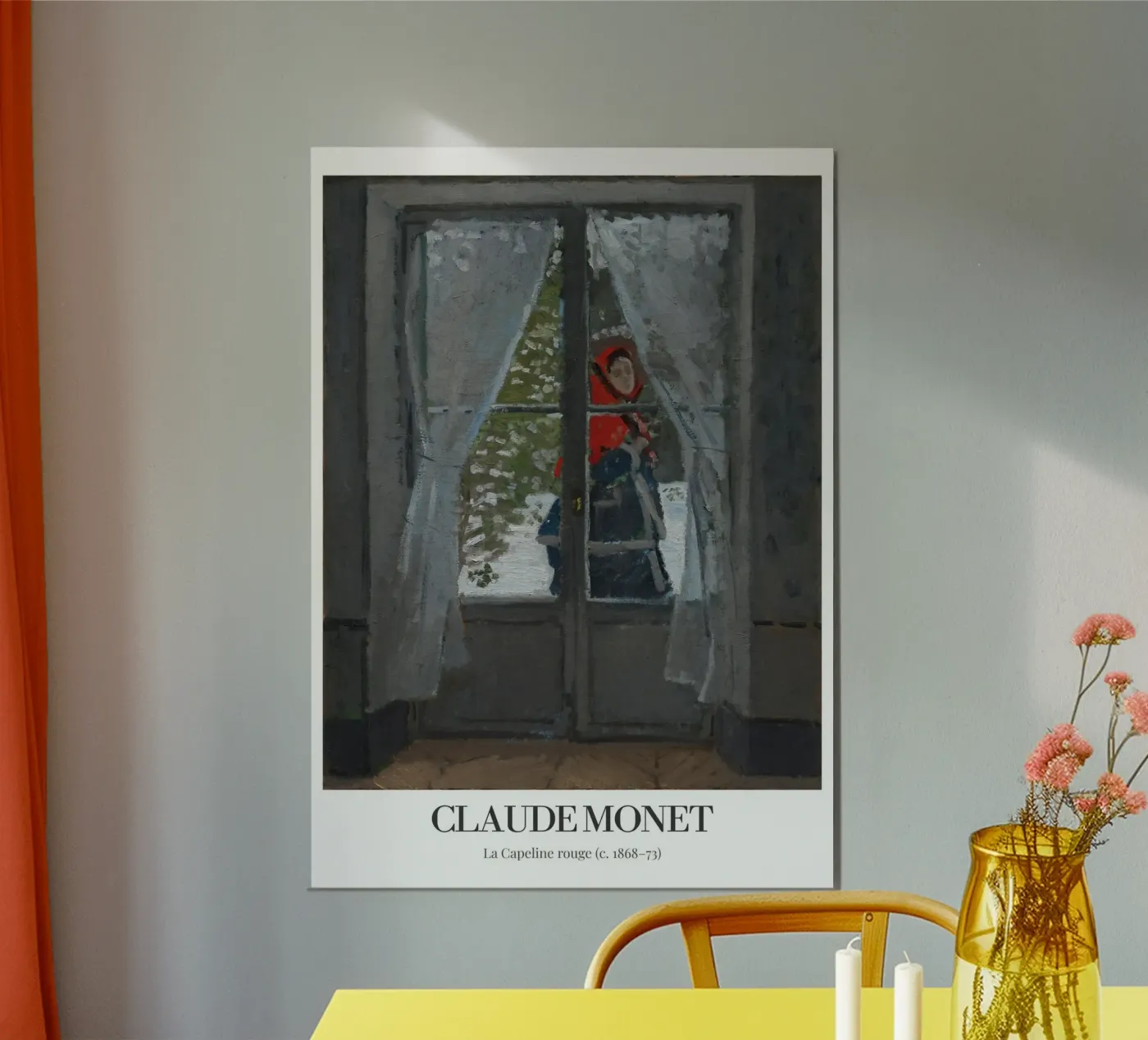 Poster Claude Monet poster by the red studio
