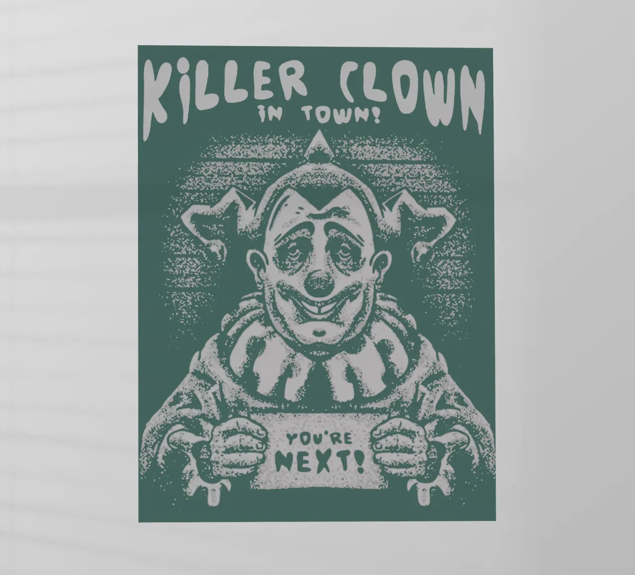 Clown assassino in città pellicola backlit da Gunawan Rb