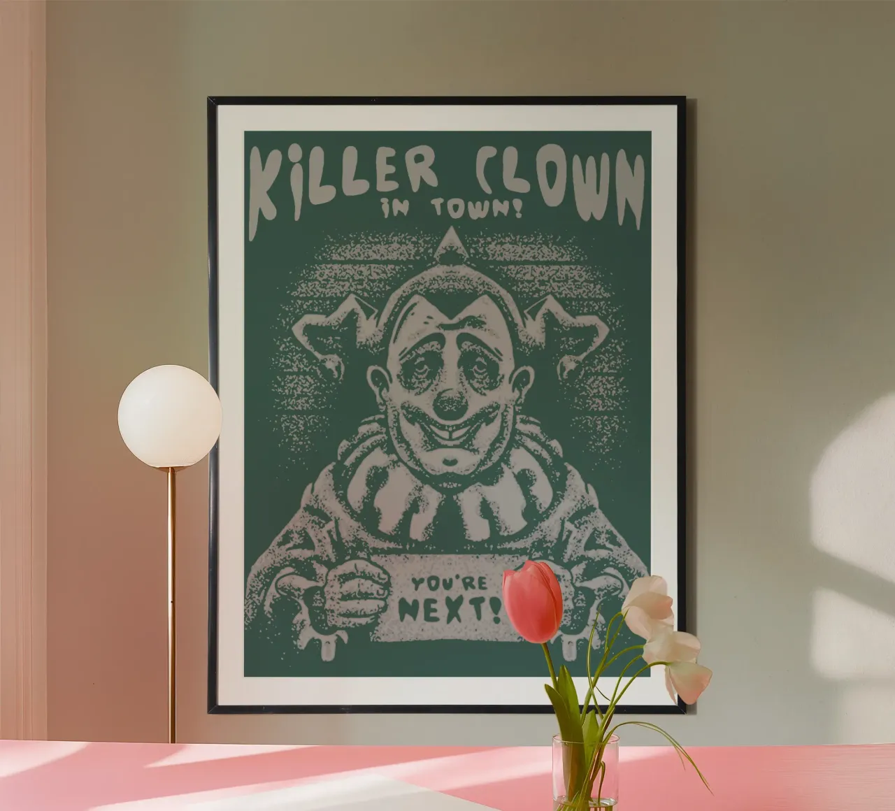 Clown assassino in città carta hahnemühle da Gunawan Rb