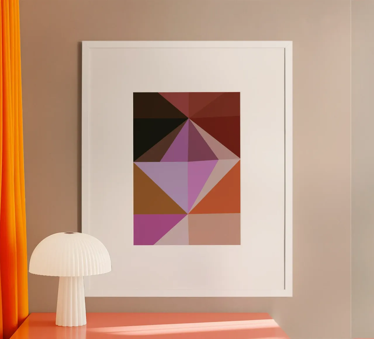 Geometric Diamond #1 Poster von My Tiny Home