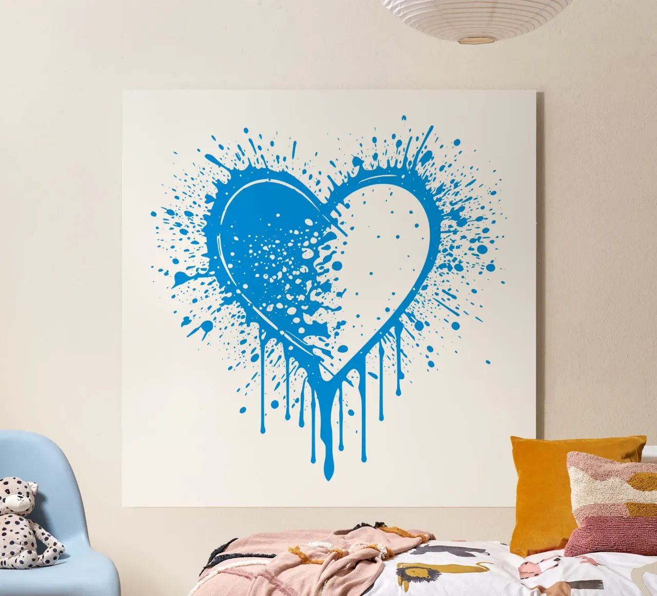 cuore blu bianco plexiglass da LucernePictures