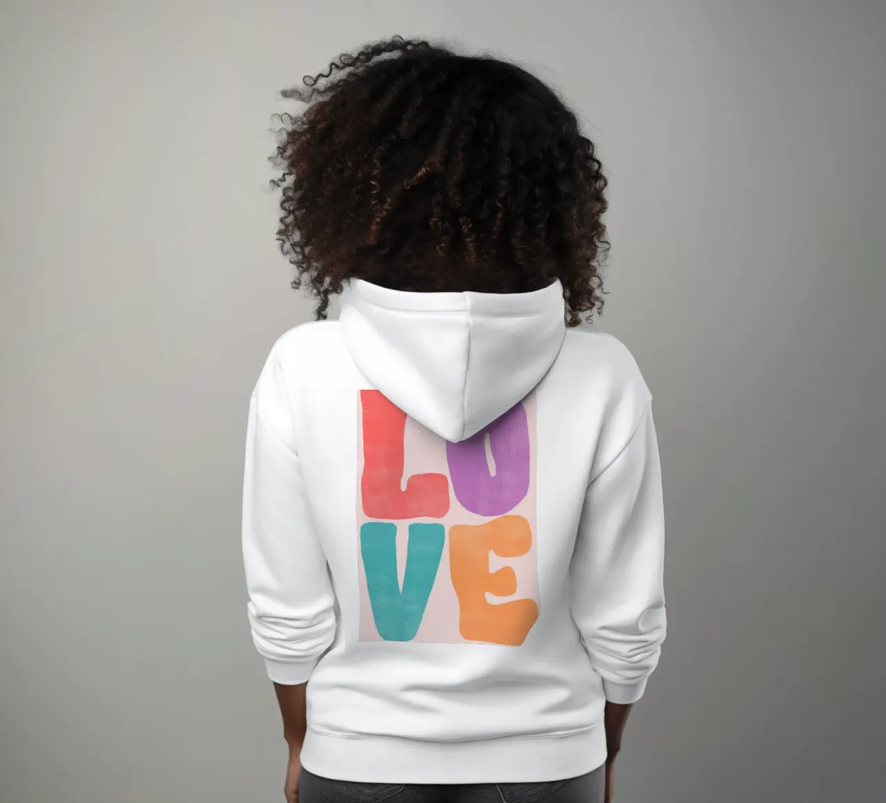 Bunte Liebe felpa con cappuccio da Tabea Jule