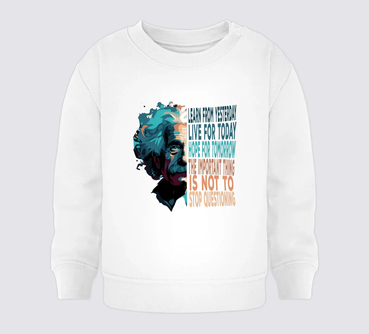Albert Einstein Citazione felpa neonato da Gunawan Rb