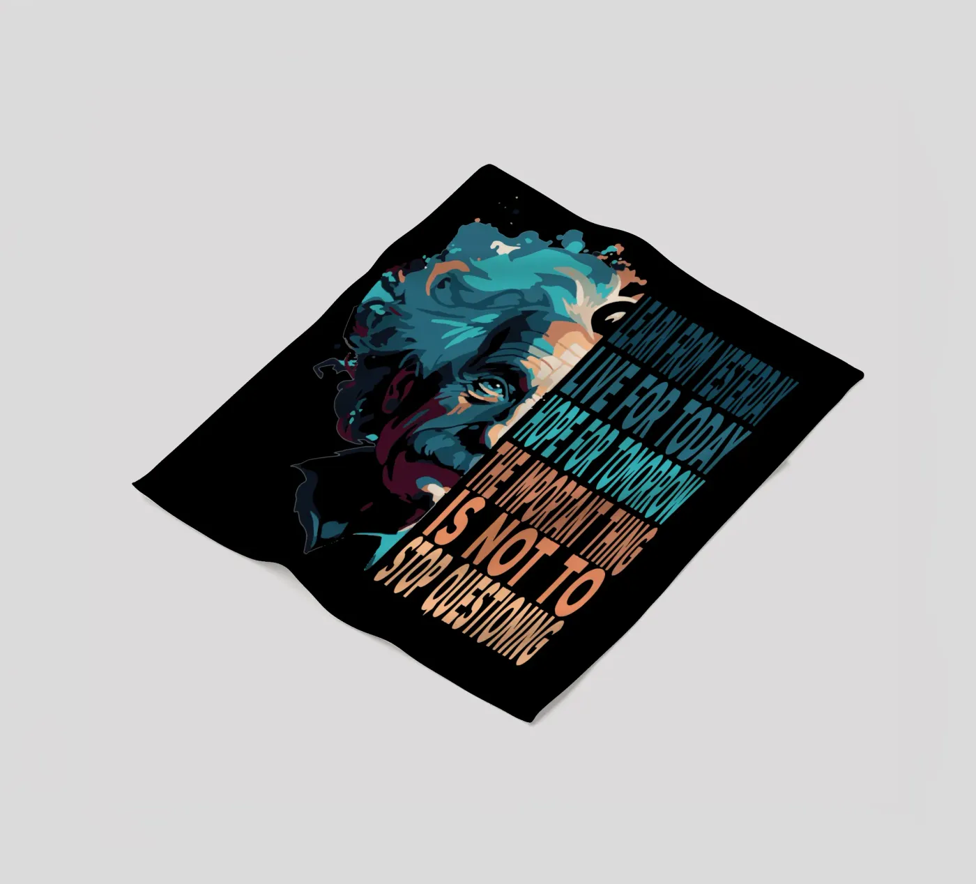 Albert Einstein Quote Fleecedecke von Gunawan Rb