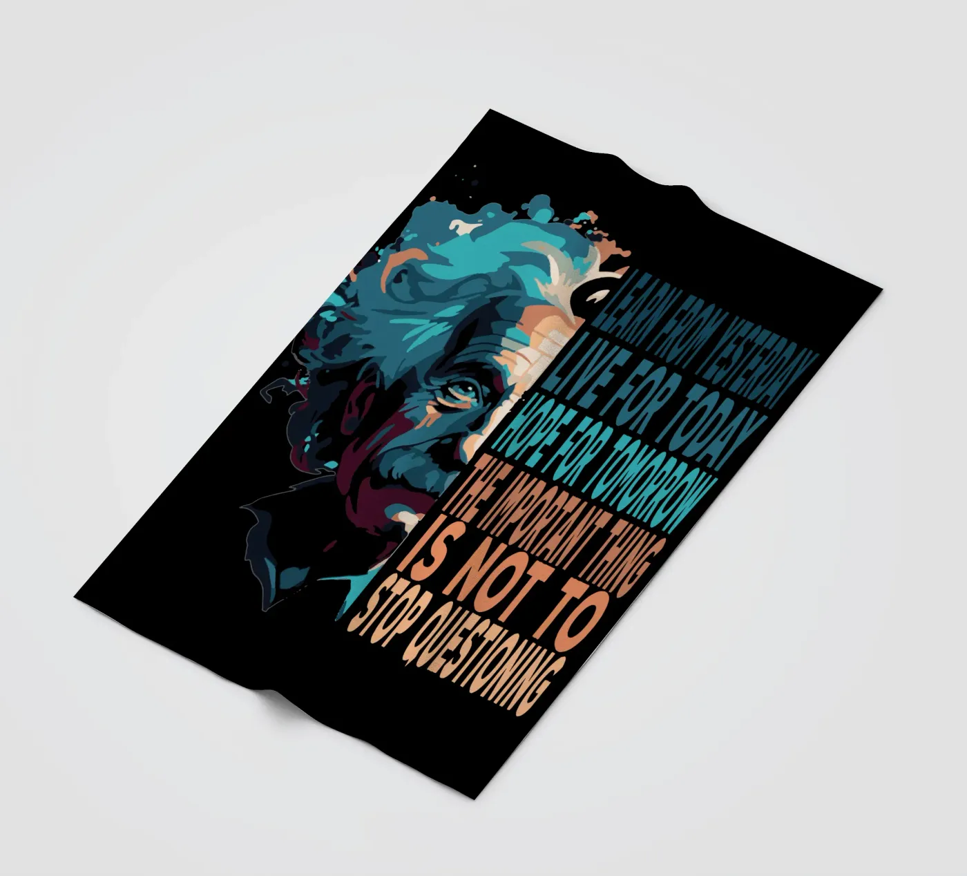Albert Einstein Quote Fleecedecke von Gunawan Rb