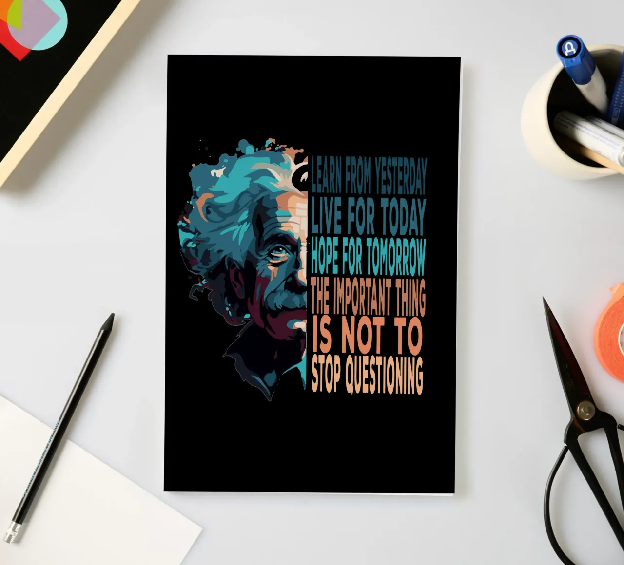 Albert Einstein Quote Notizbuch von Gunawan Rb