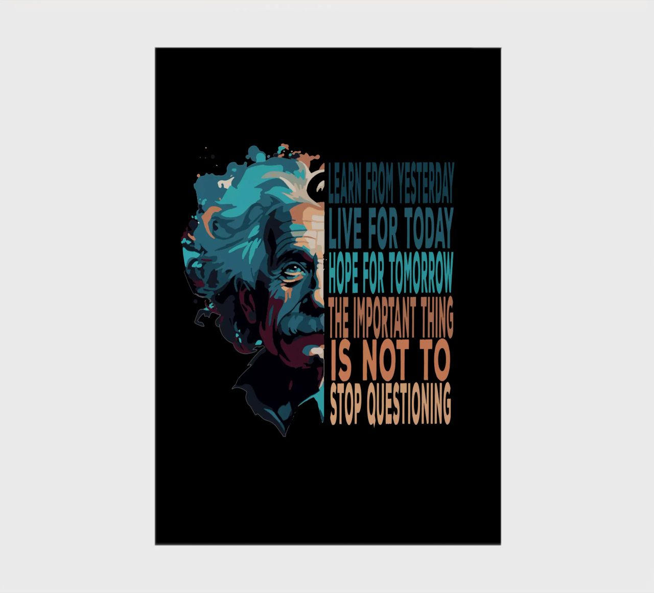 Albert Einstein Quote notebook by Gunawan Rb