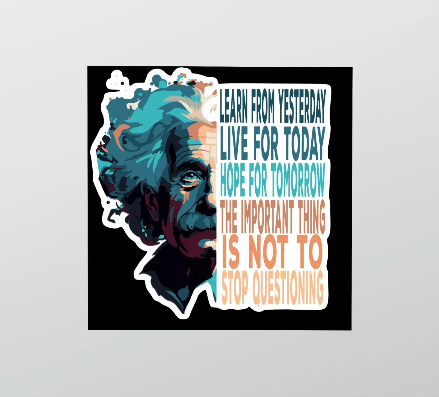Albert Einstein Quote sticker by Gunawan Rb