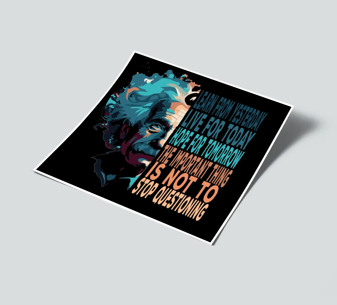 Albert Einstein Quote sticker sheet by Gunawan Rb