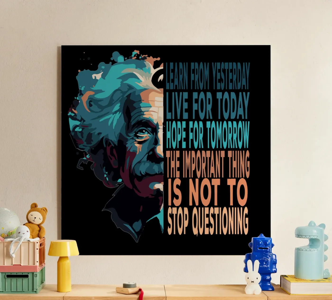 Albert Einstein Citazione plexiglass da Gunawan Rb