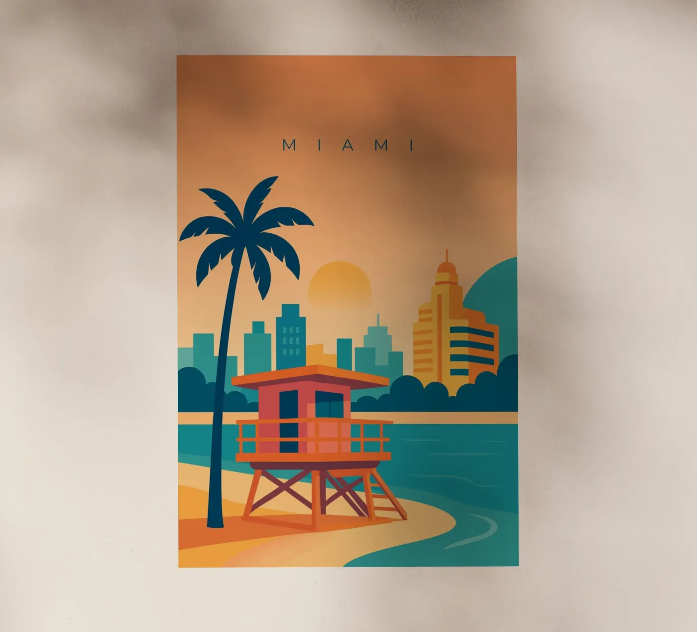 Miami pellicola backlit da minimalist designs