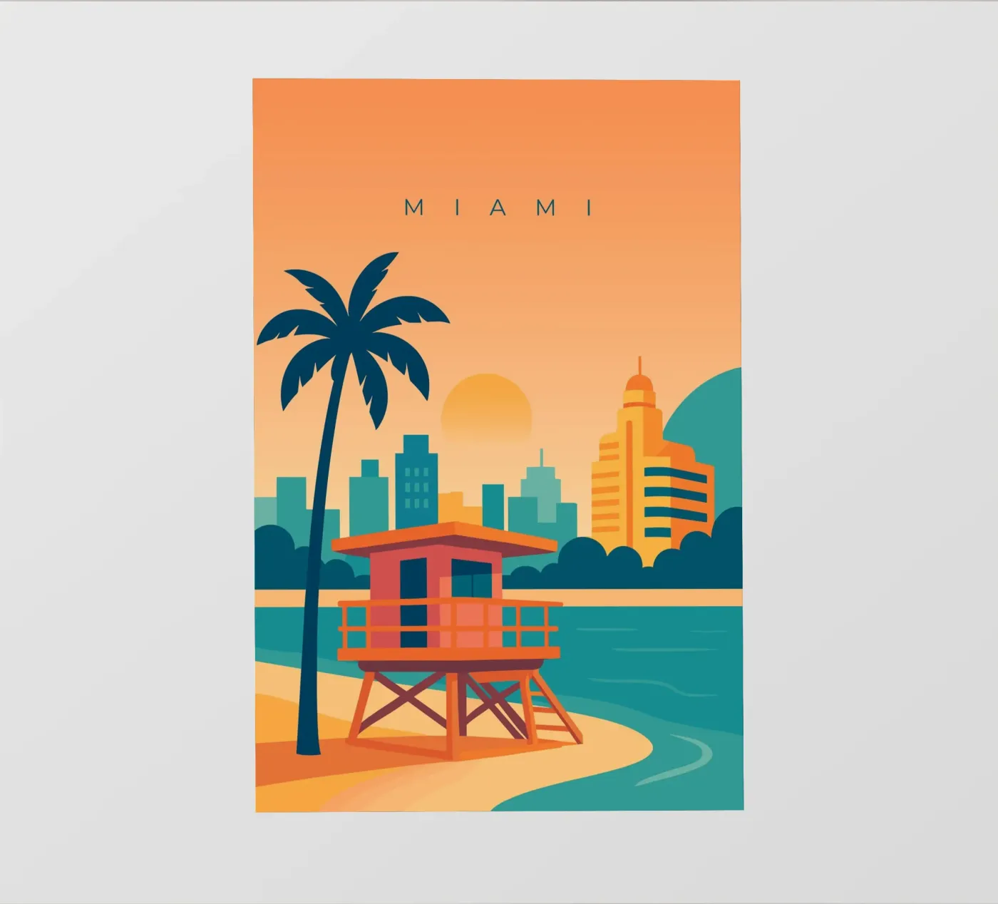 Miami pellicola backlit da minimalist designs