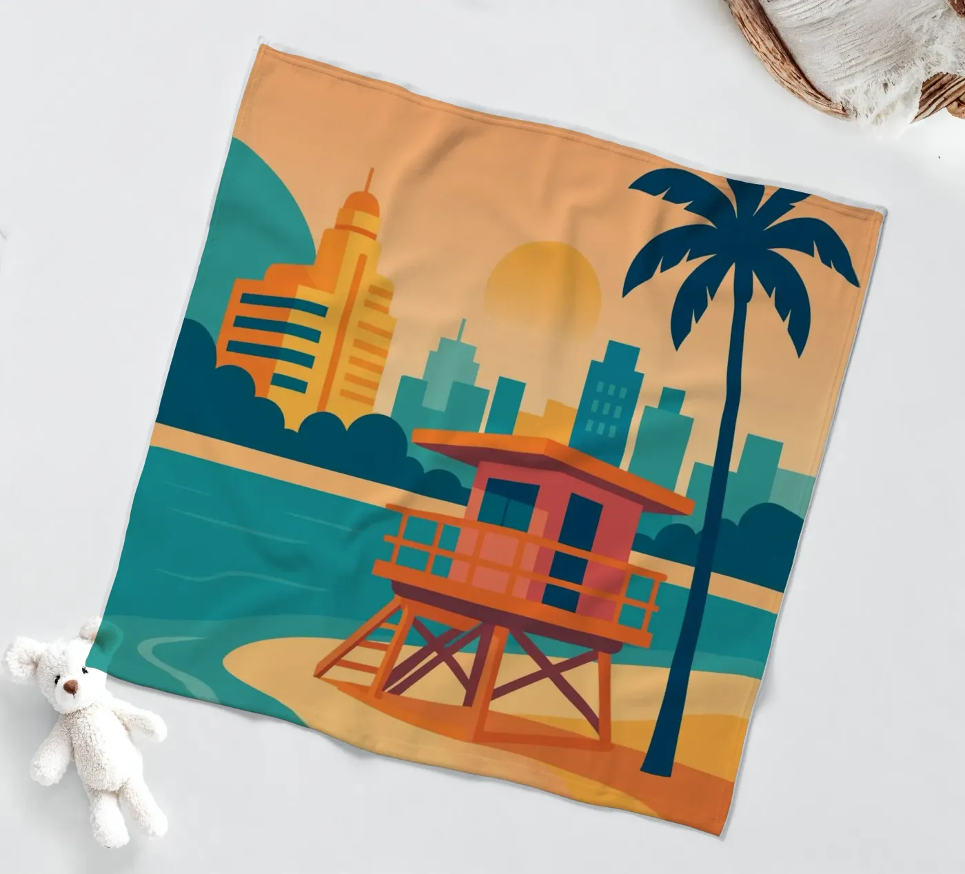 Miami Fleecedecke von minimalist designs