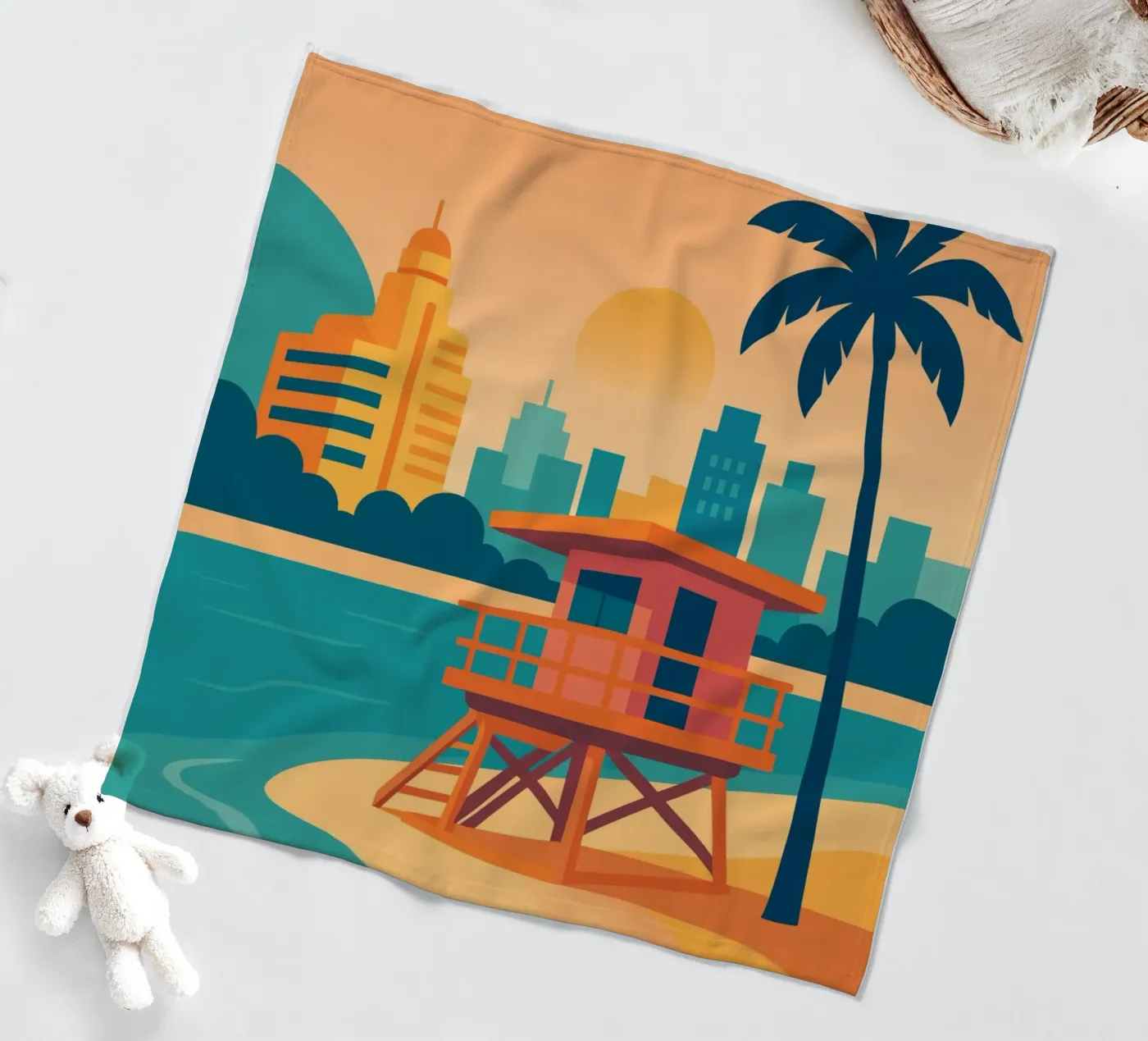 Miami coperta in pile da minimalist designs