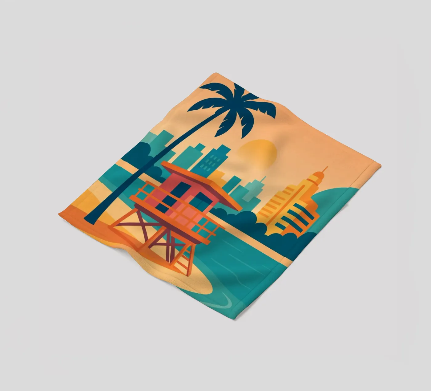 Miami coperta in pile da minimalist designs