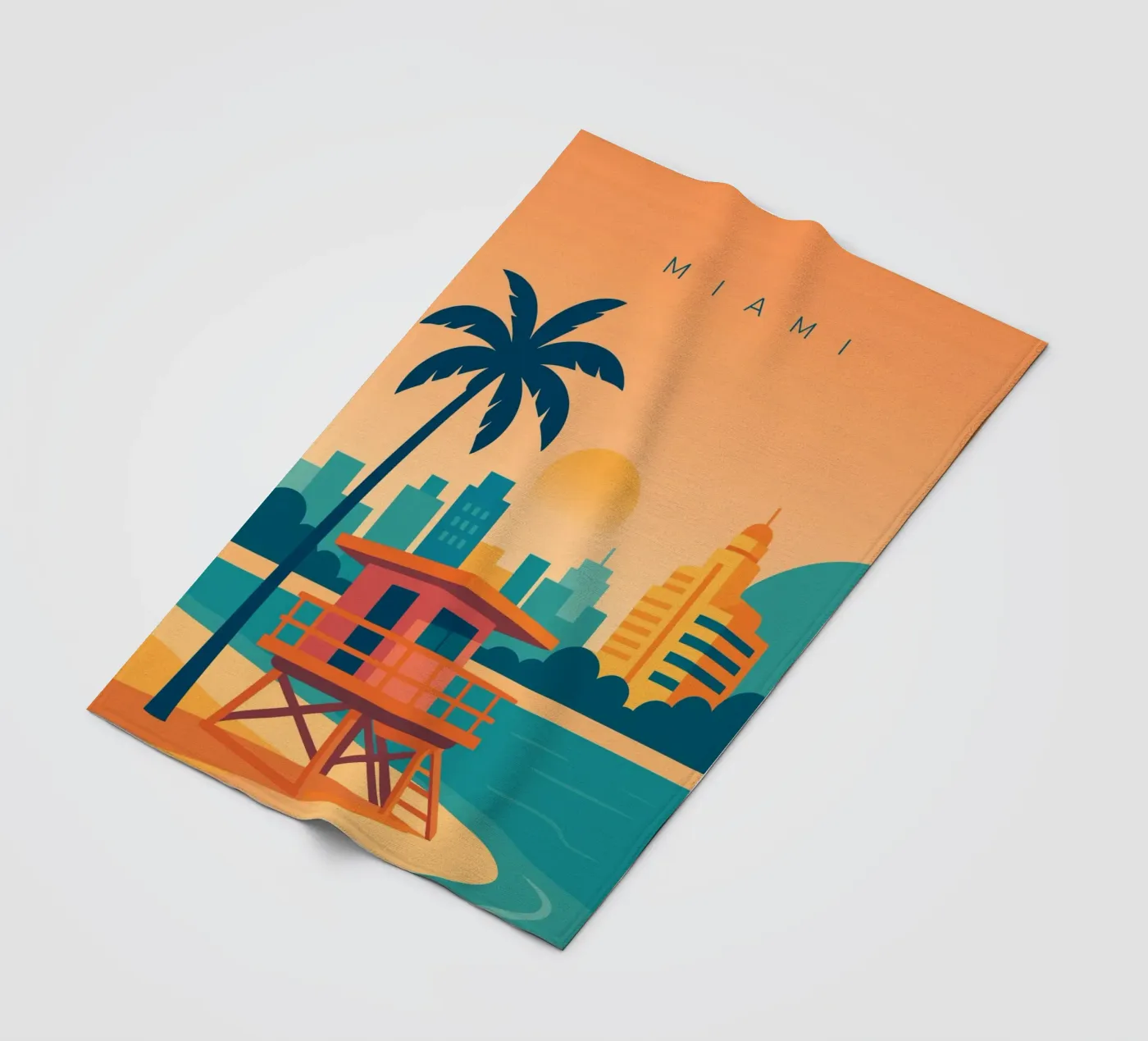 Miami coperta in pile da minimalist designs