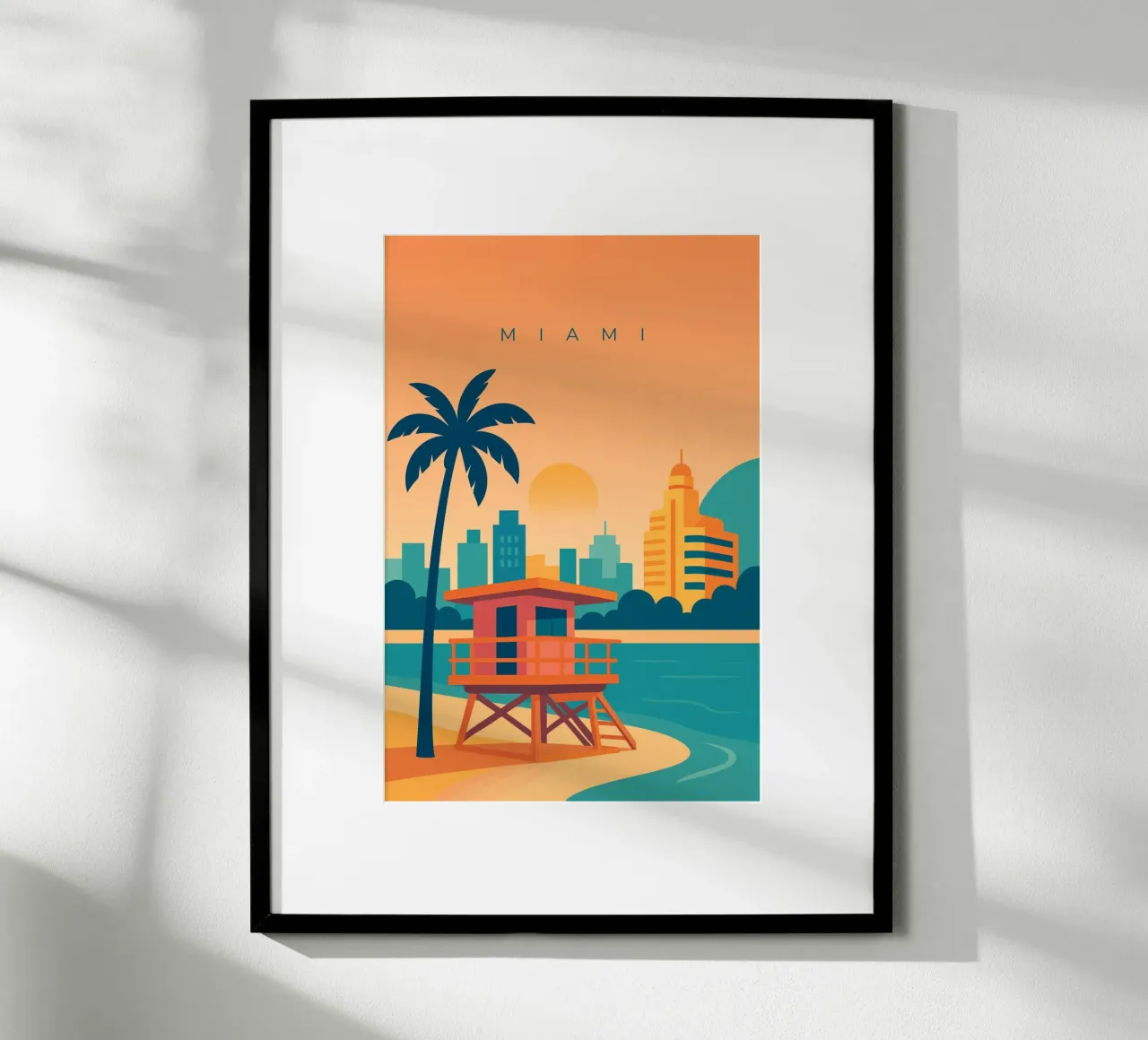 Miami poster by minimalist designs