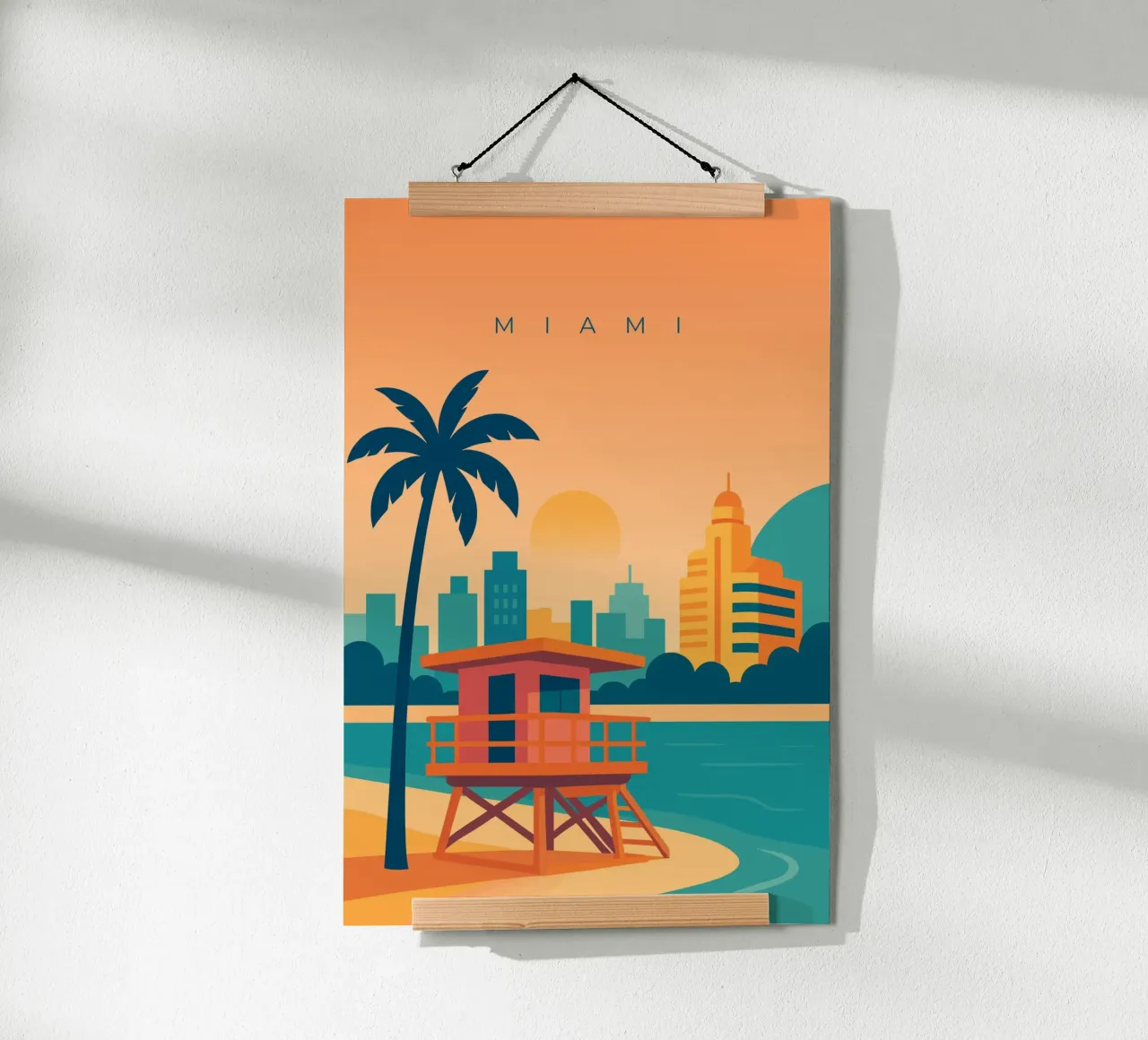 Miami poster by minimalist designs