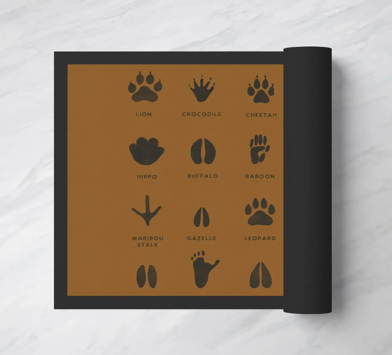 Identificatore di impronte e tracce di animali Safari zerbino da This Wild Soul - Illustration