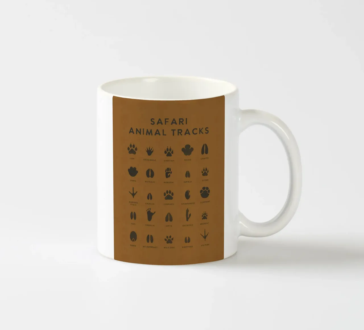 Identificatore di impronte e tracce di animali Safari tazza in ceramica da This Wild Soul - Illustration