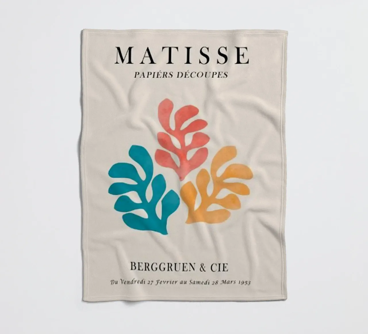 alghe colorate henri matisse coperta in pile da walker shop