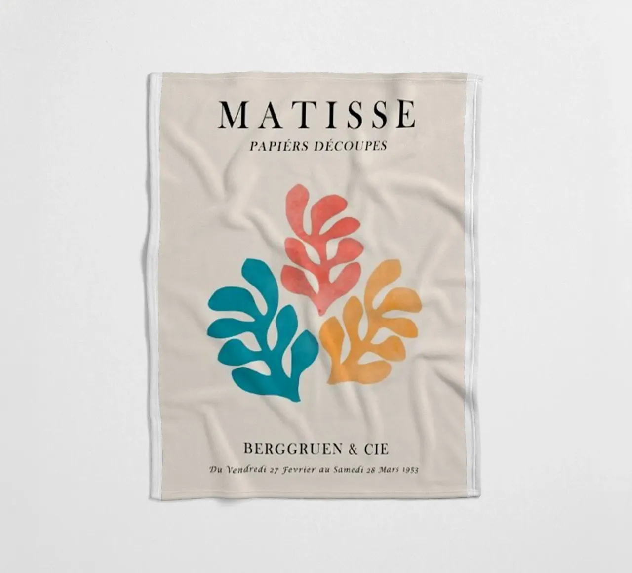 alghe colorate henri matisse coperta in pile da walker shop