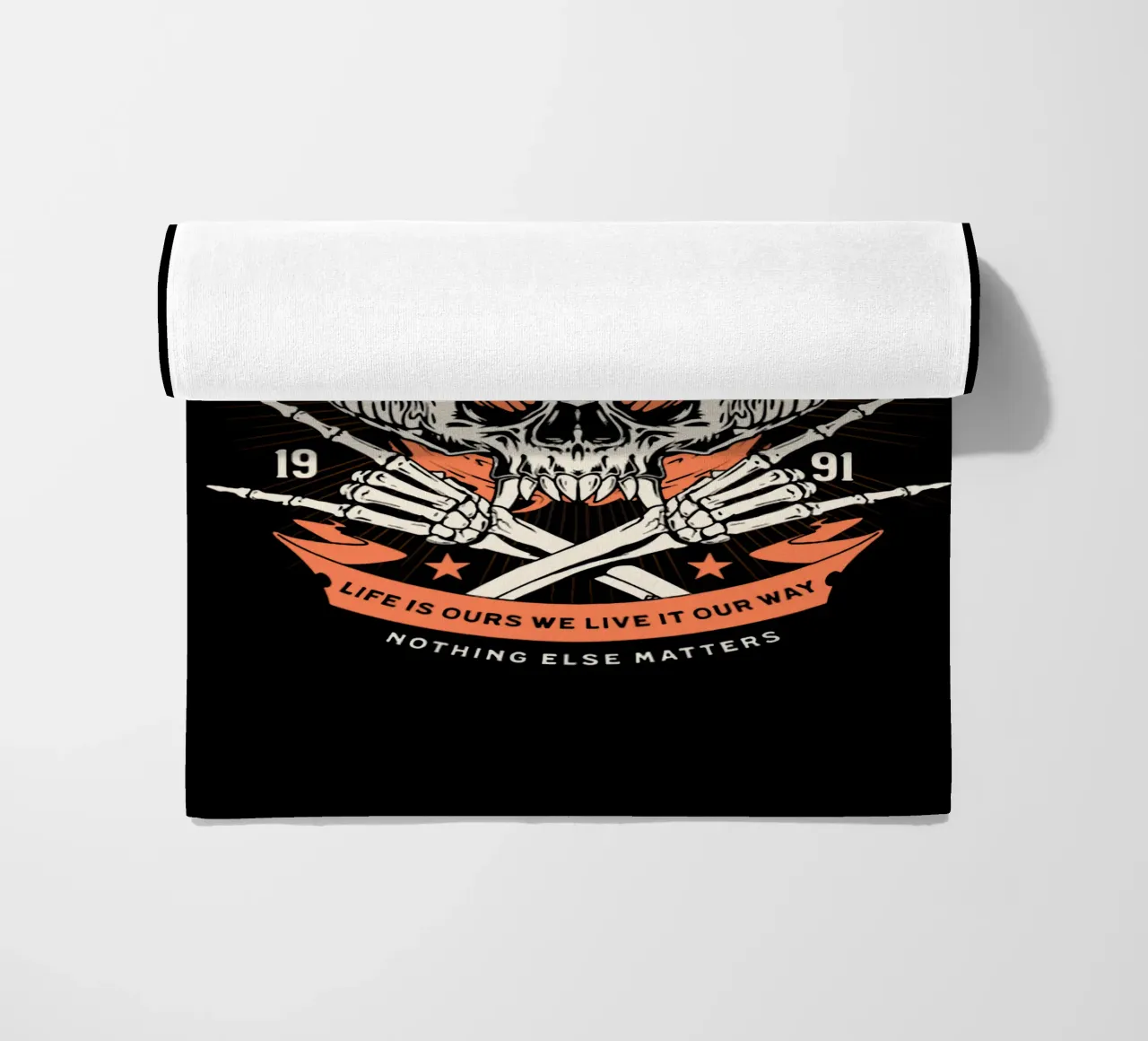 Het leven is van ons we leven het op onze manier strandhanddoek van Gunawan Rb