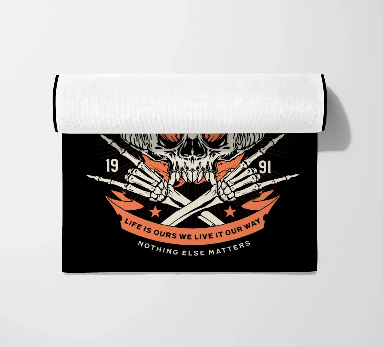 Het leven is van ons we leven het op onze manier strandhanddoek van Gunawan Rb