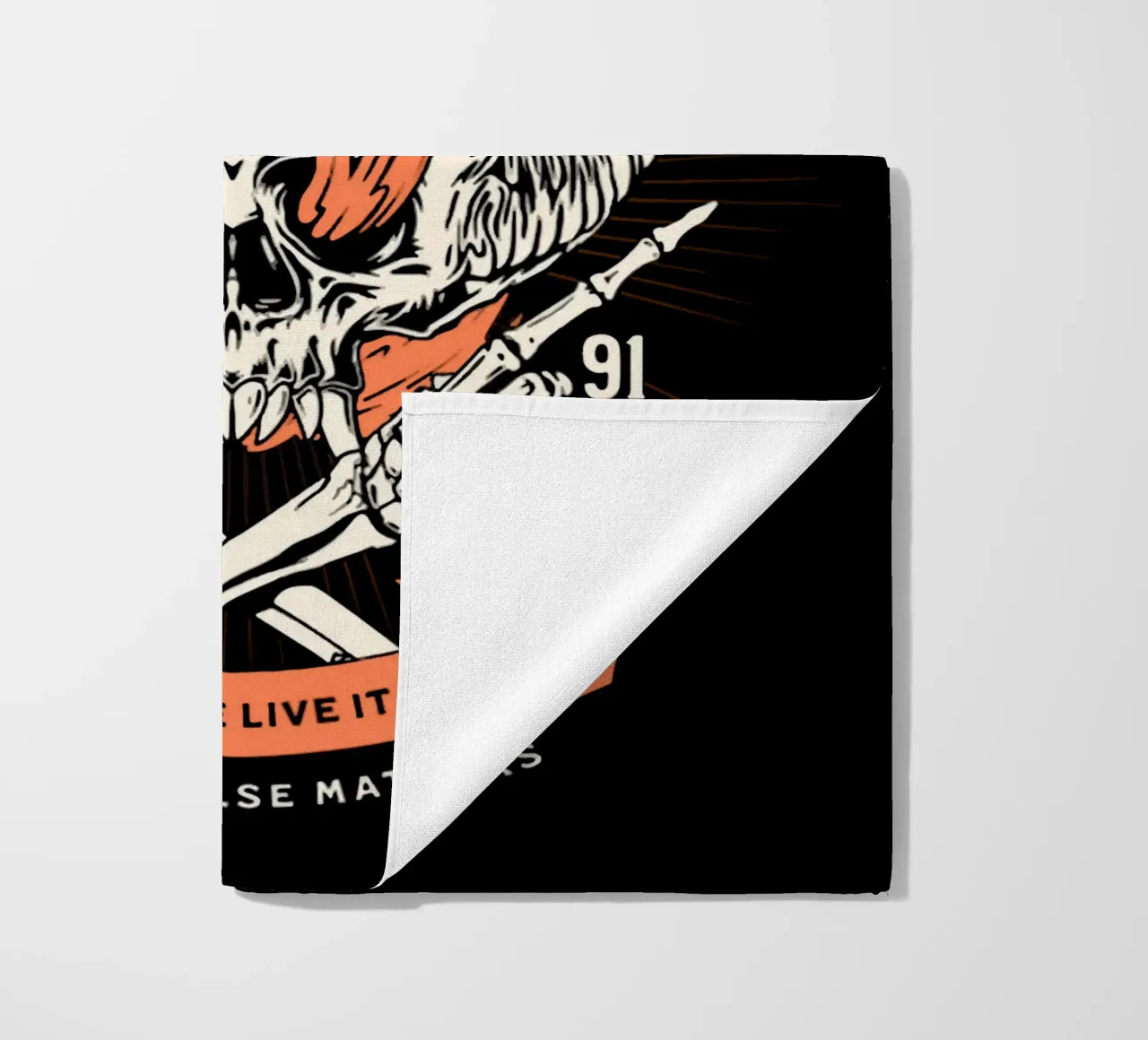 Het leven is van ons we leven het op onze manier strandhanddoek van Gunawan Rb