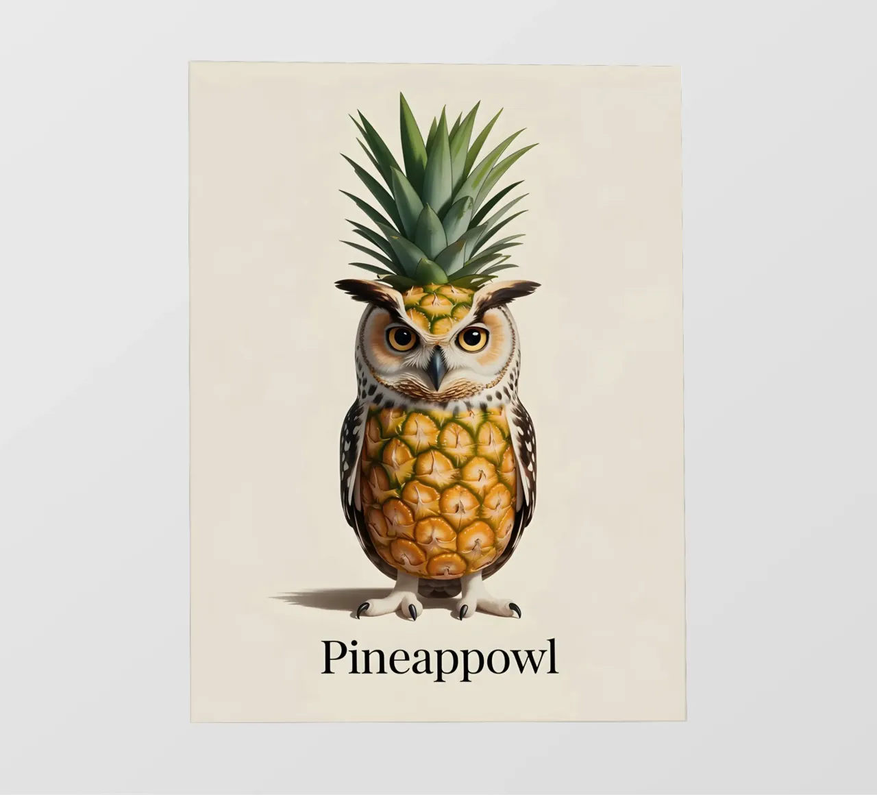 Pineappowl fotobehang van uniqe world