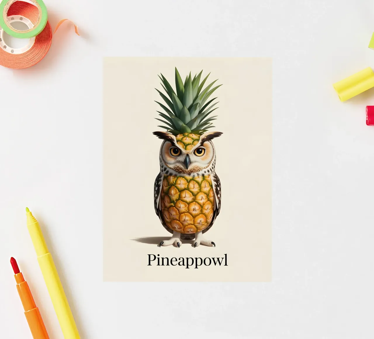 Pineappowl sticker by uniqe world