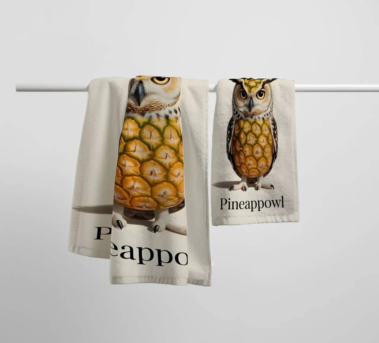 Pineappowl towel by uniqe world