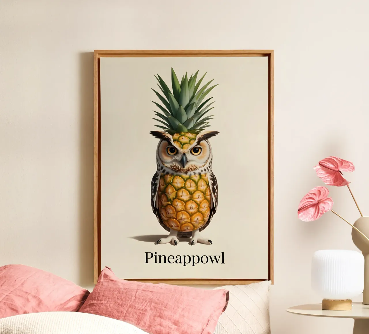 Pineappowl canvas by uniqe world