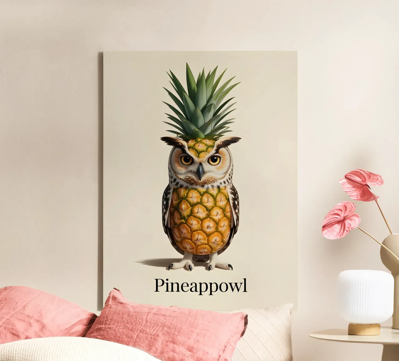Pineappowl canvas by uniqe world