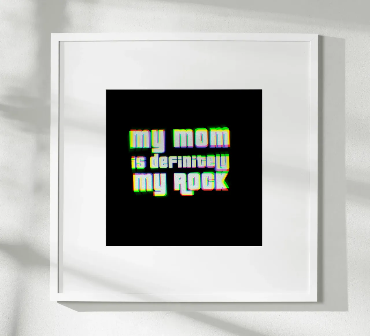 Meine Mutter ist definitiv mein Fels Poster von Gunawan Rb