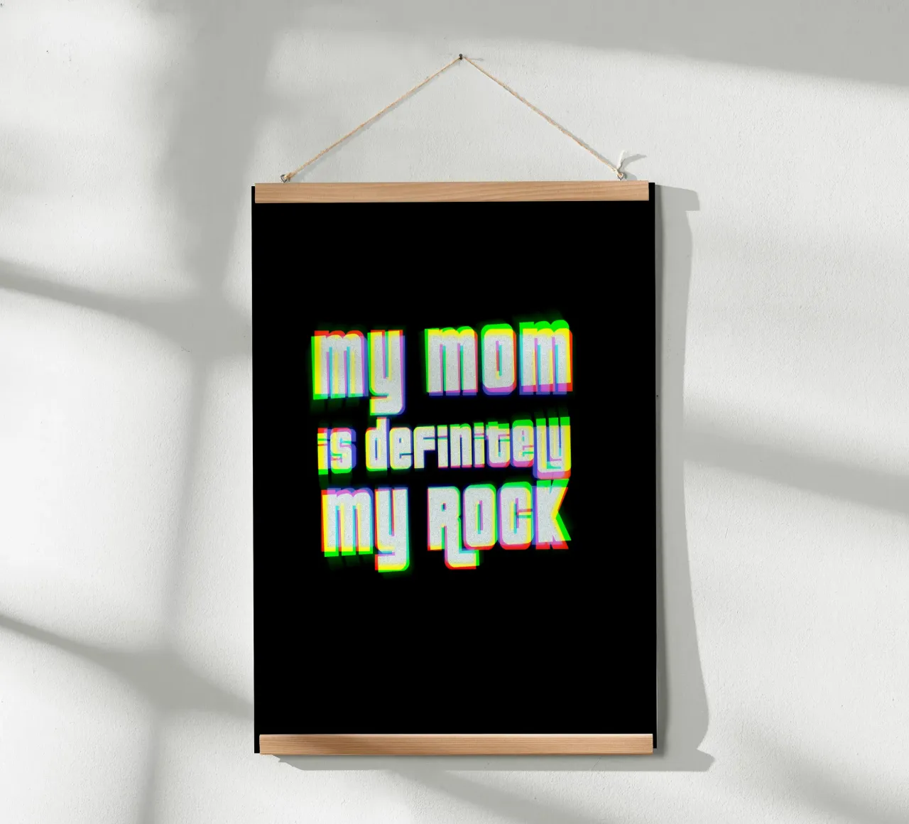 Meine Mutter ist definitiv mein Fels Poster von Gunawan Rb