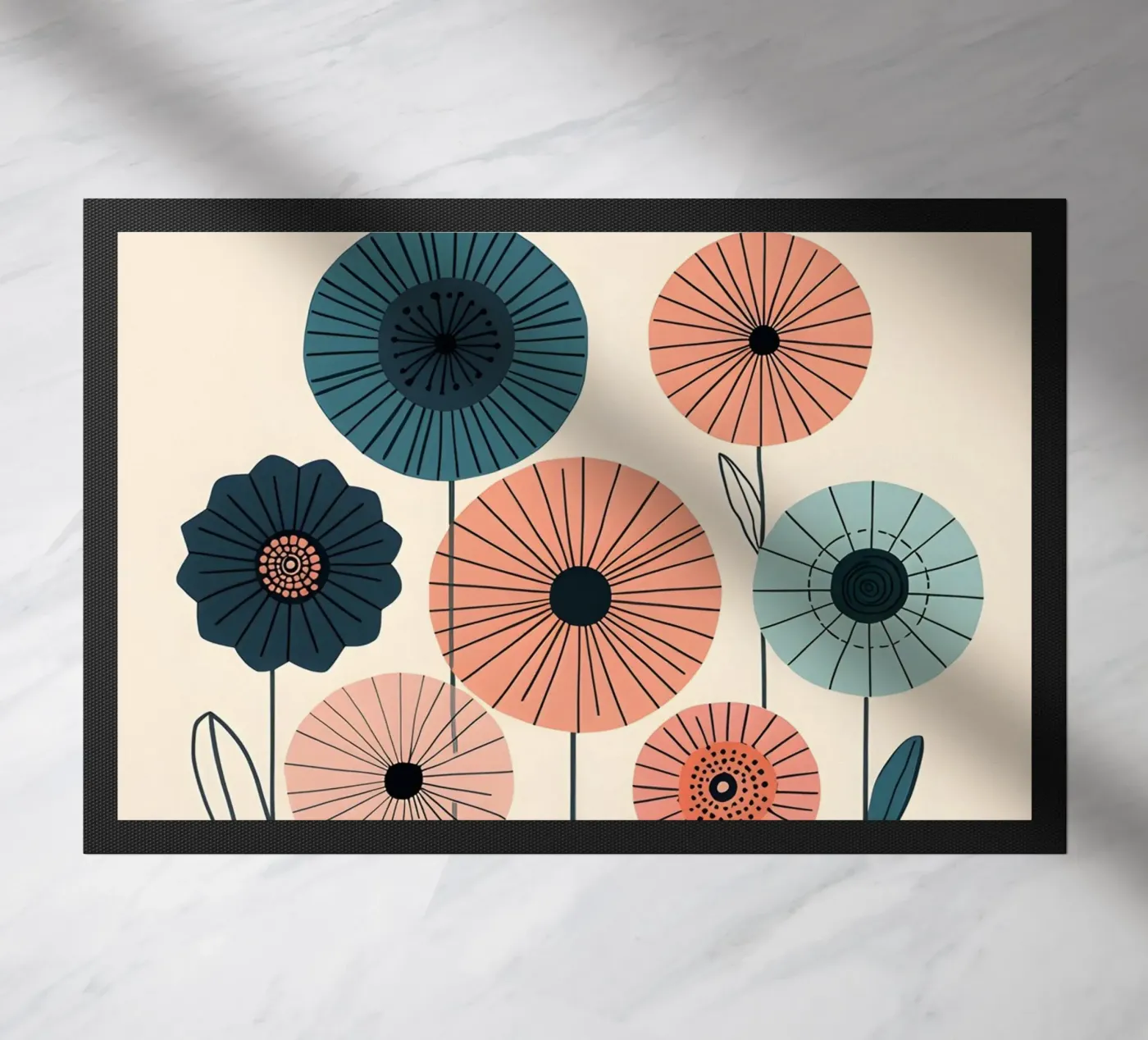 Spring flowers doormat by uniqe world