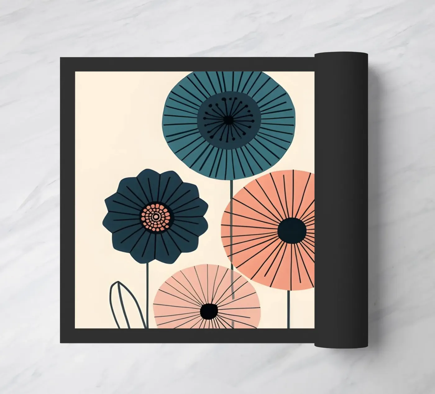 Spring flowers doormat by uniqe world