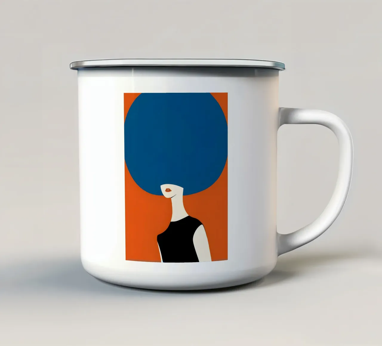 Signora tazza in smalto da uniqe world