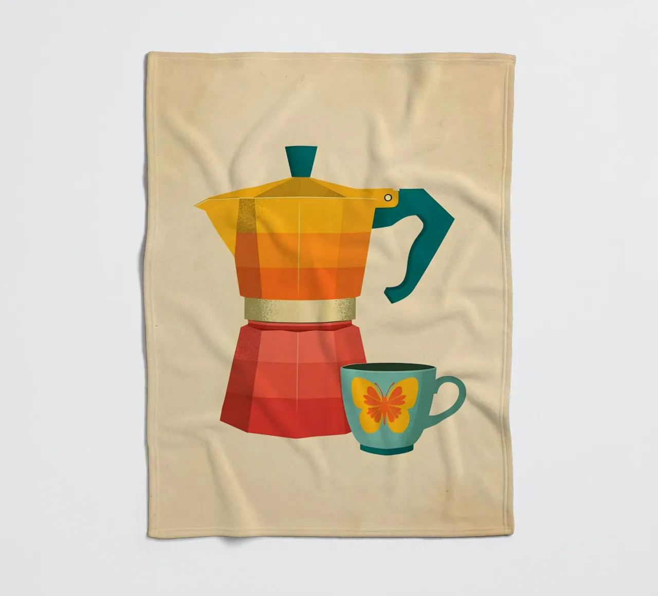 Kaffeepause Fleecedecke von uniqe world