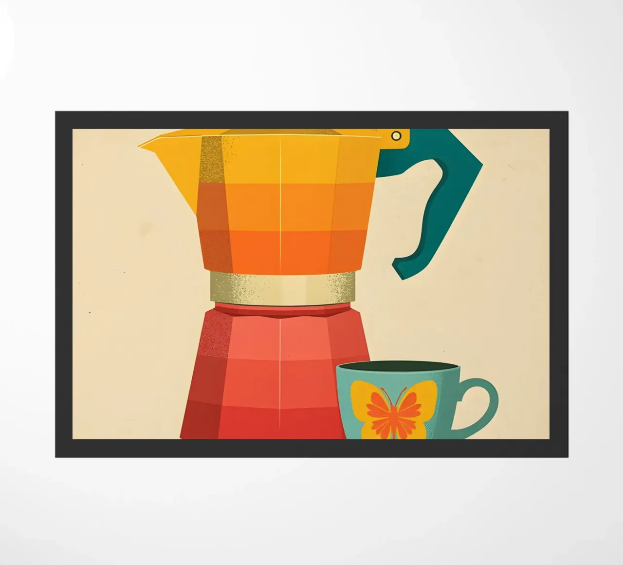 Kaffeepause Fußmatte von uniqe world