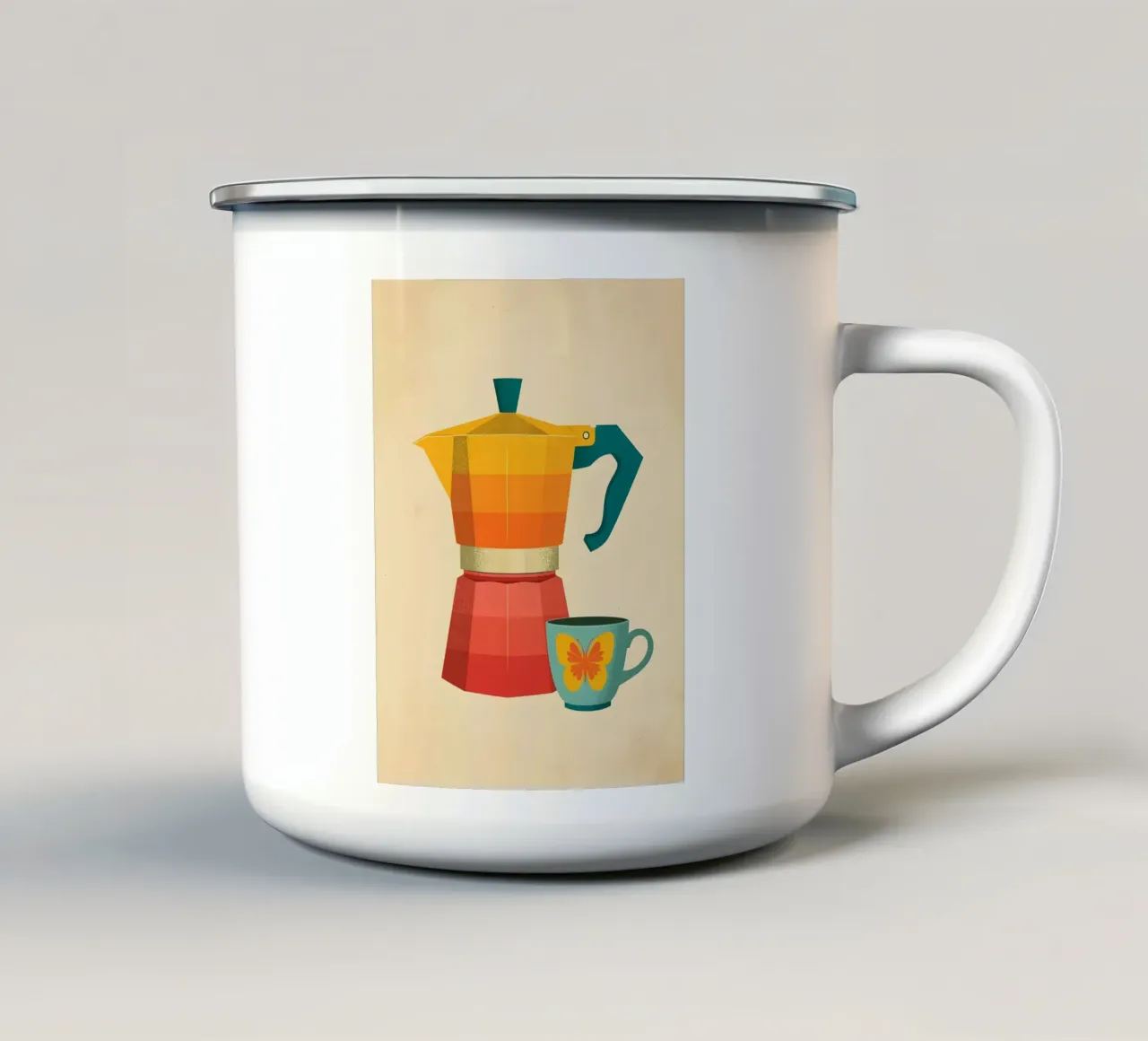 Pausa caffè tazza in smalto da uniqe world