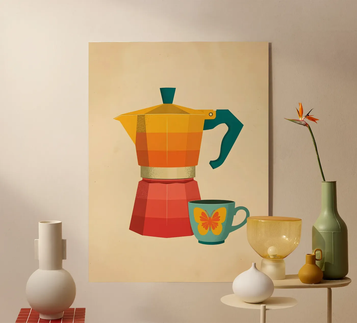 Coffee break acrylic glass by uniqe world