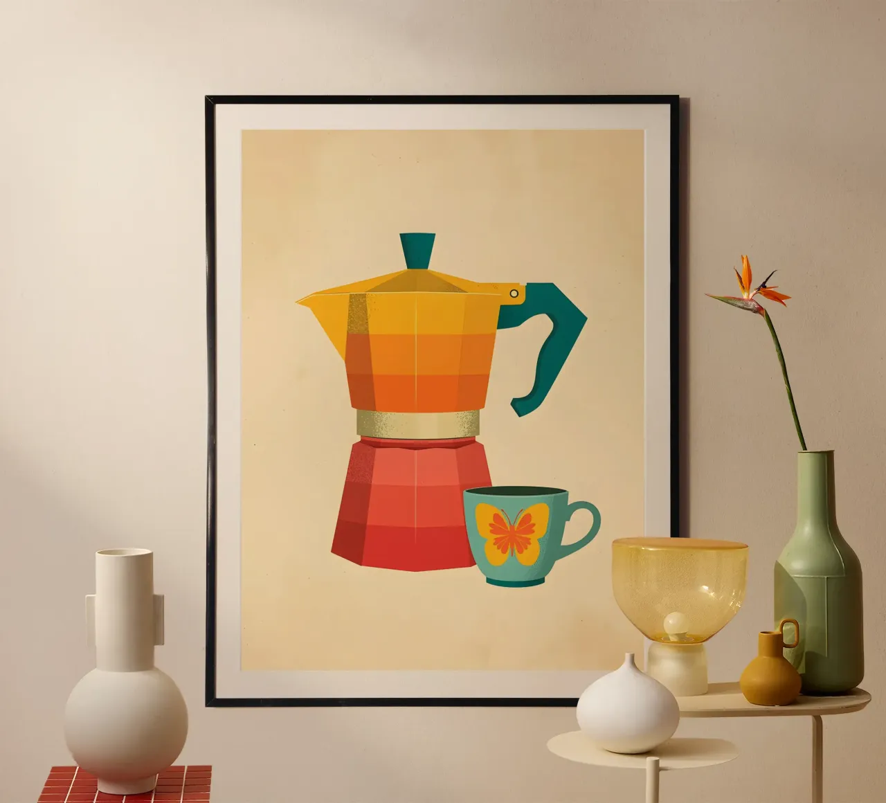 Pause café poster de uniqe world